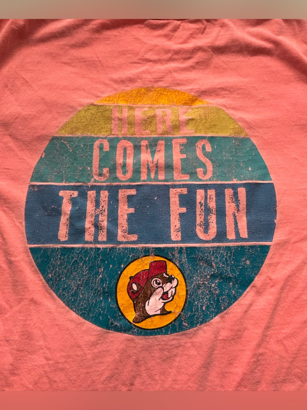 Comfort Colors coral Graphic Tee "Here Comes The Fun"